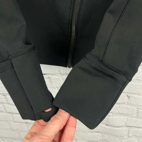 Lululemon Every Journey Hoodie Asymmetrical Zip Black Sz 2